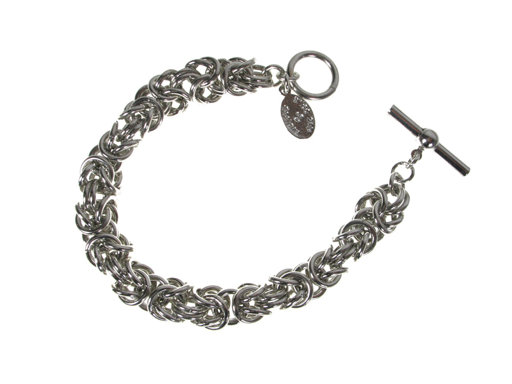 Men's Bizantine Link Metal Bracelet | Erica Zap Designs