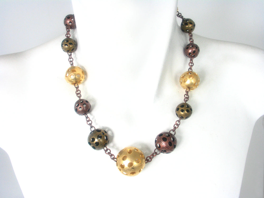Perforated Ball Necklace | Erica Zap Designs