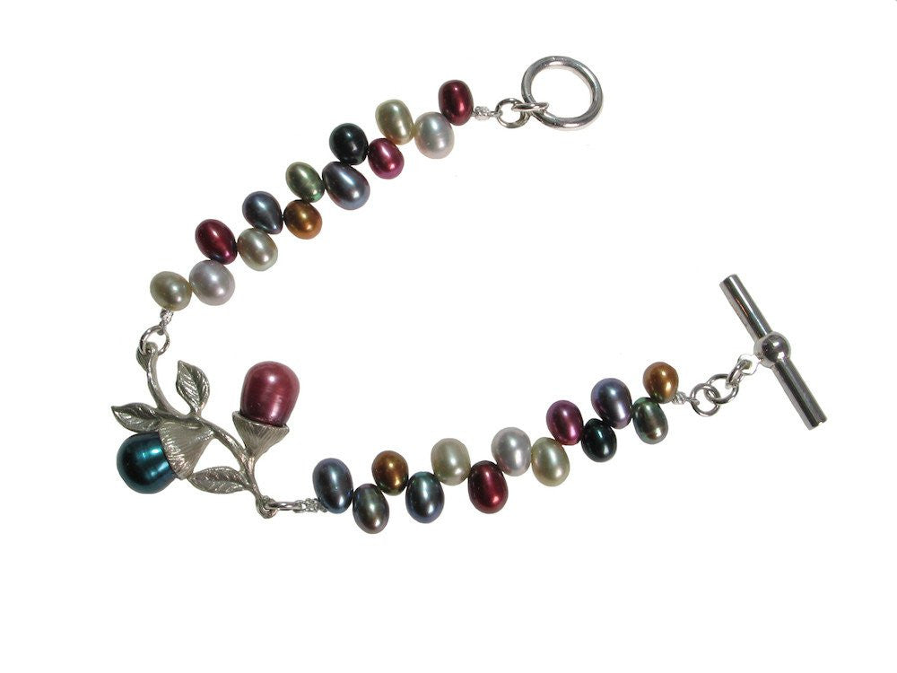 Pearl & Sterling Branch Bracelet | Erica Zap Designs