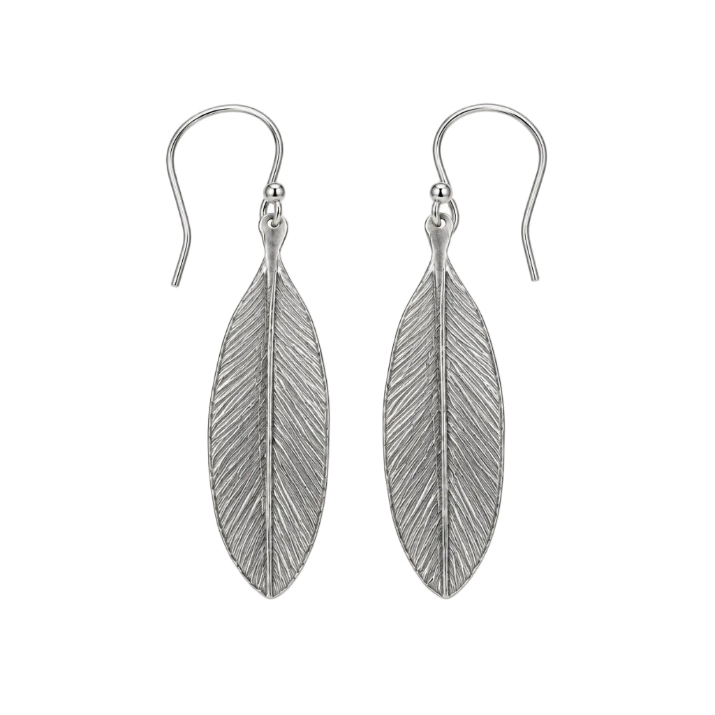Sterling Feather Earrings | Erica Zap Designs