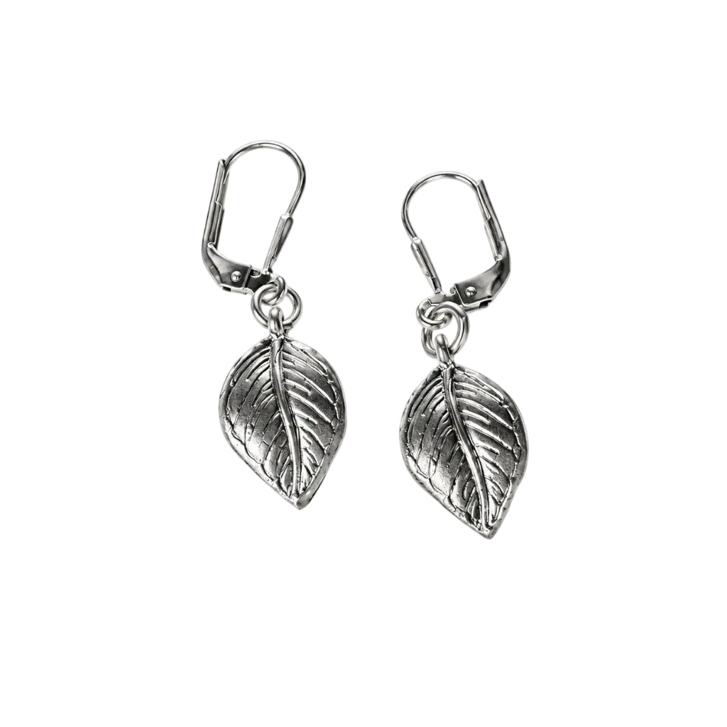 Sterling Leaf Earrings | Erica Zap Designs