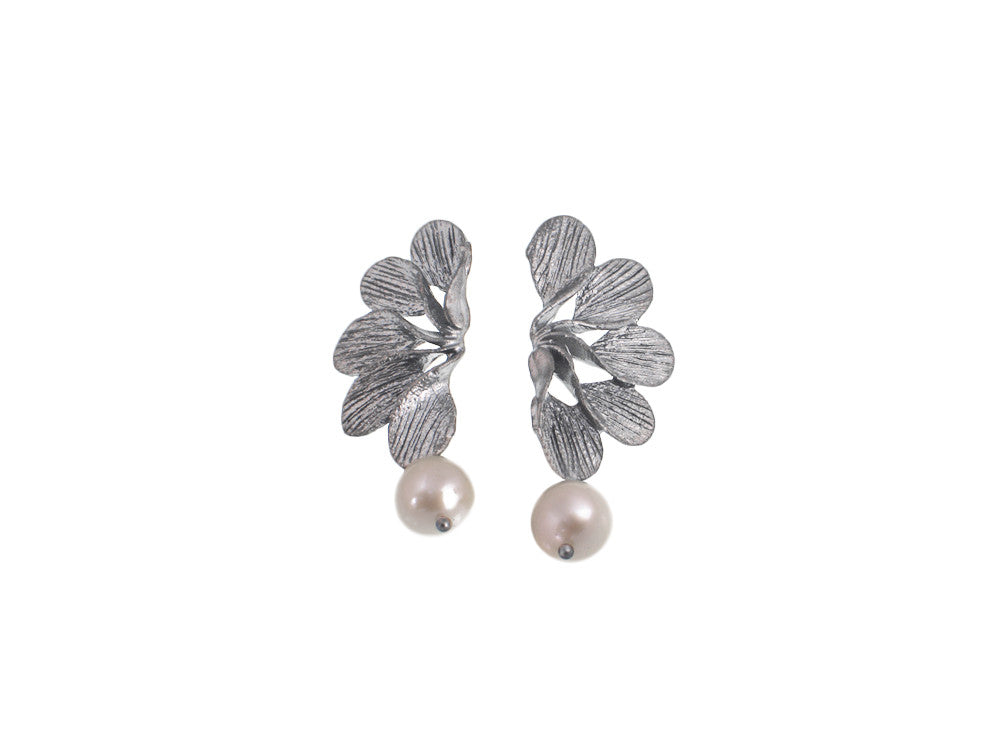 Petal Fan Pearl Earrings | Erica Zap Designs