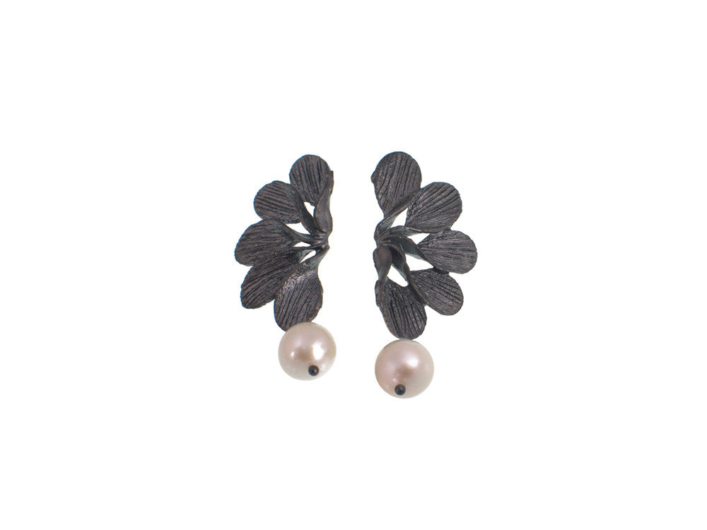Petal Fan Pearl Earrings | Erica Zap Designs