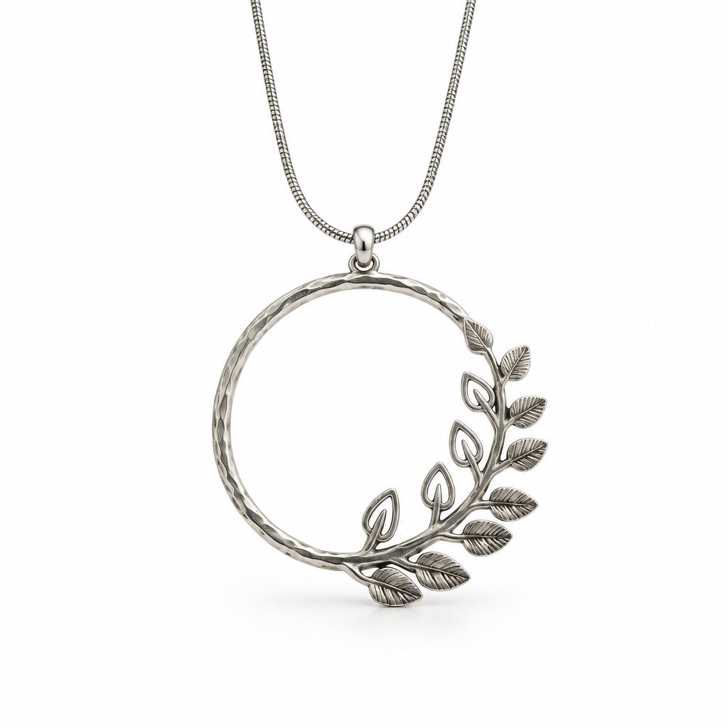 Circle Leaf Pendant | Erica Zap Designs