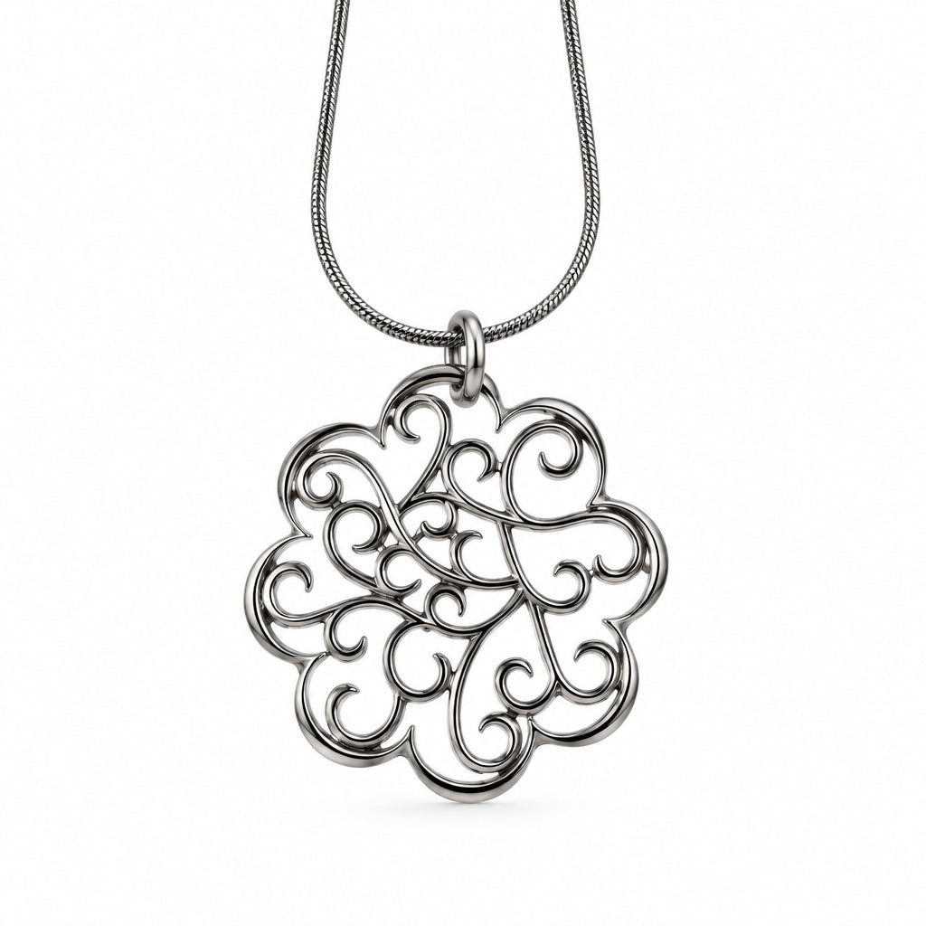 Botanical Heart Swirl Pendant | Erica Zap Designs