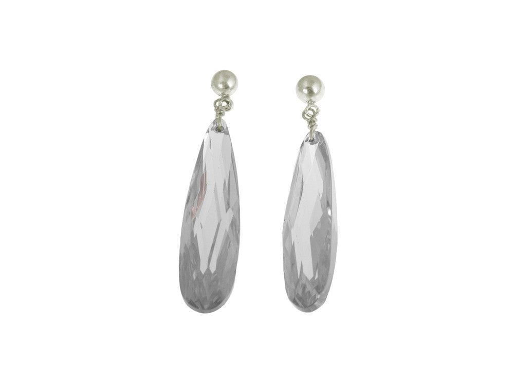 Crystal Drop Earrings, 2" | Erica Zap Designs