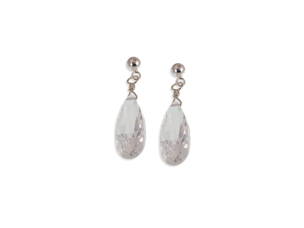 Crystal Drop Earrings, 1" | Erica Zap Designs