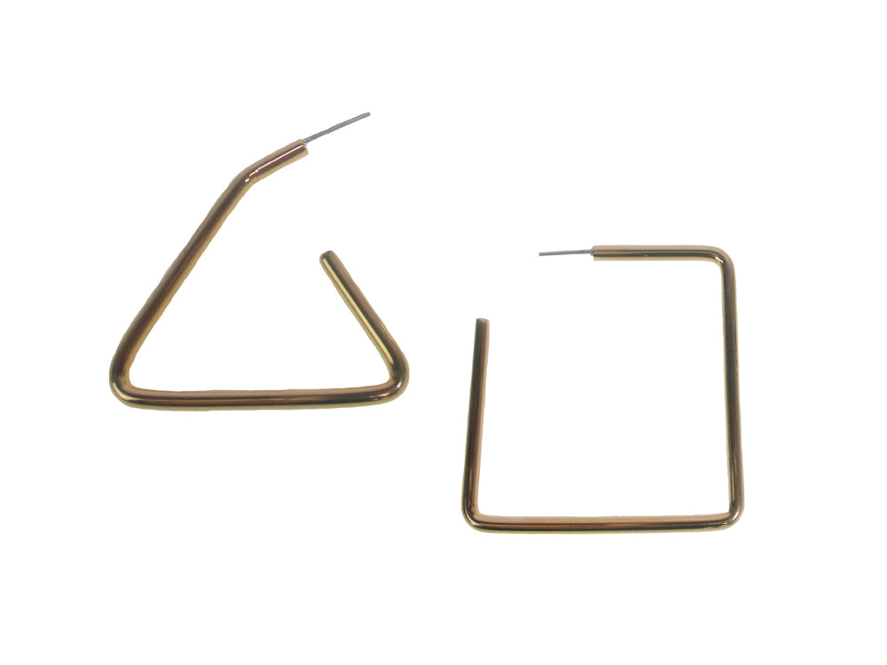Triangle and Square Wire Earrings | Erica Zap Designs