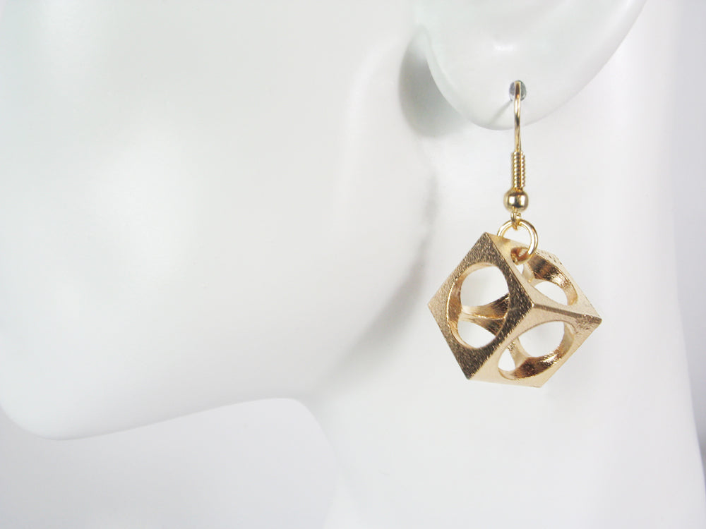 Large Open Cube Earrings | Erica Zap Designs