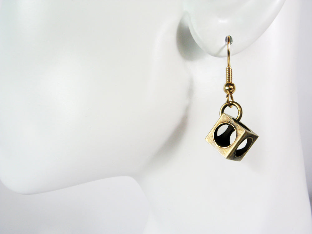 Small Open Cube Earrings | Erica Zap Designs