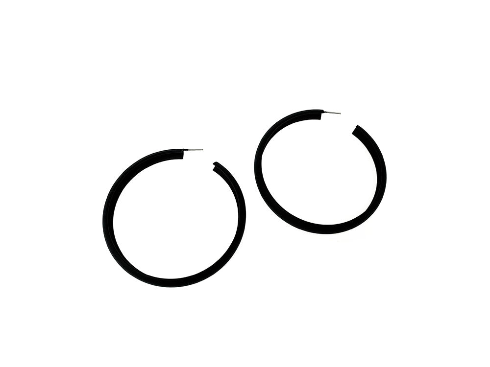 Large Black Hoop Earring | Erica Zap Designs