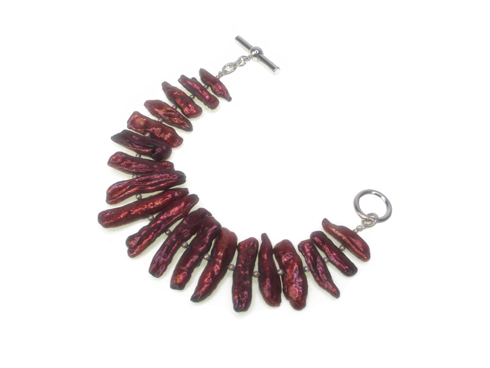 Biwa Stick Pearl Bracelet | Erica Zap Designs