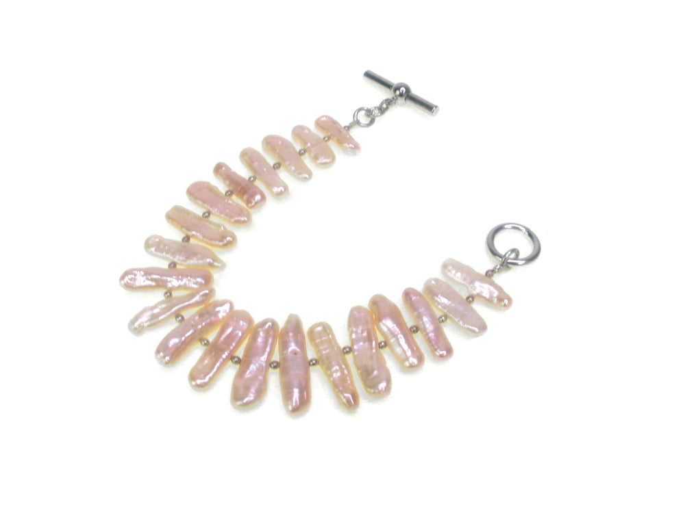 Biwa Stick Pearl Bracelet | Erica Zap Designs
