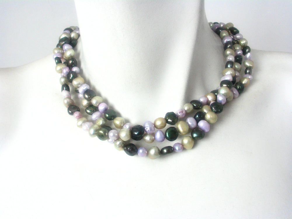 Multicolor Pearl Necklace | Erica Zap Designs