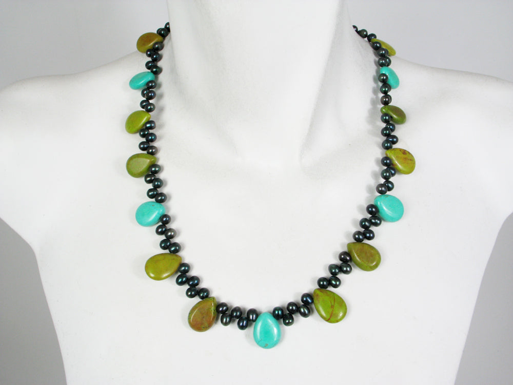 Blue and Green Turquoise Necklace | Erica Zap Designs