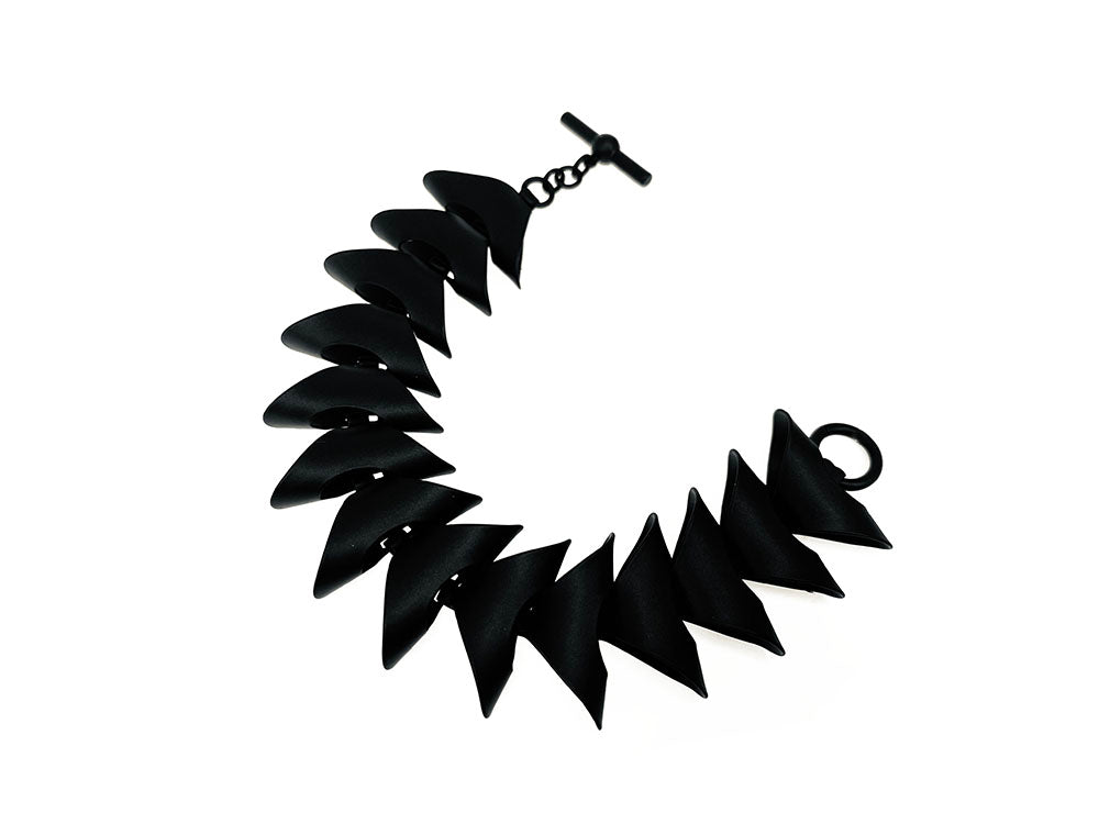 Black Origami Chain Bracelet | Erica Zap Designs