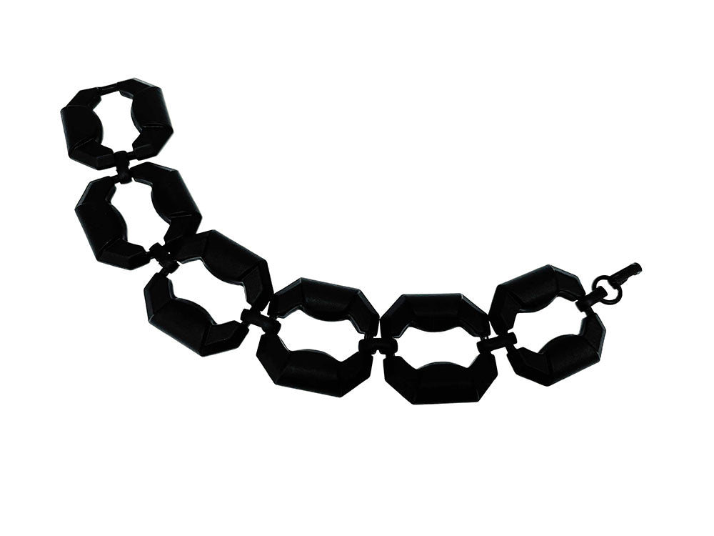 Black Square Link Chain Bracelet | Erica Zap Designs