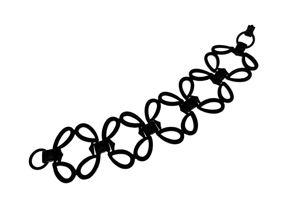 Black Open Loop Bracelet | Erica Zap Designs