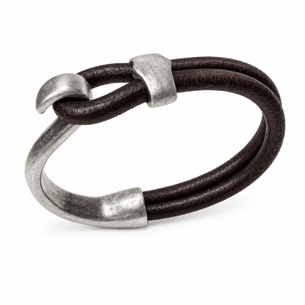 Men's Leather Bracelet | Lasso Hook & Slide
