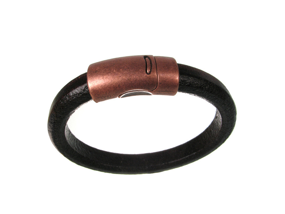 Men's Leather Bracelet | Simple Magnetic Clasp | Erica Zap Designs