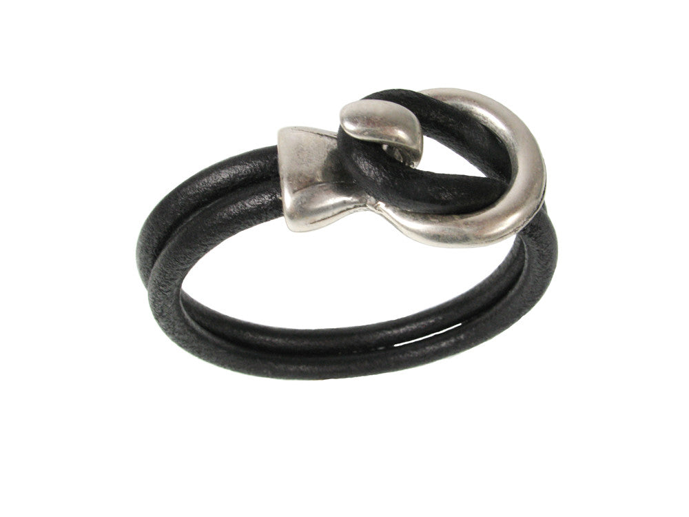 Cord Leather Bracelet | Lasso Circle Hook | Erica Zap Designs