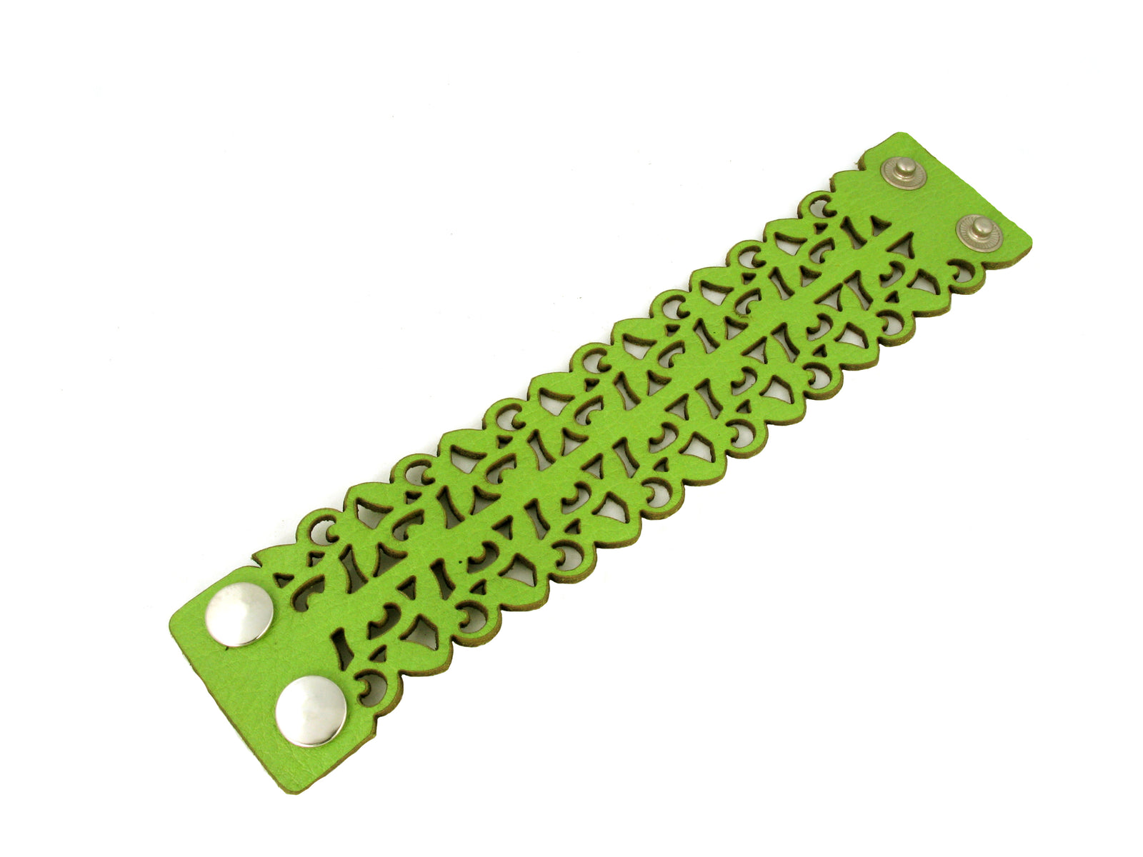 Laser Cut Leather Bracelet | Double Vine Pattern | Erica Zap Designs