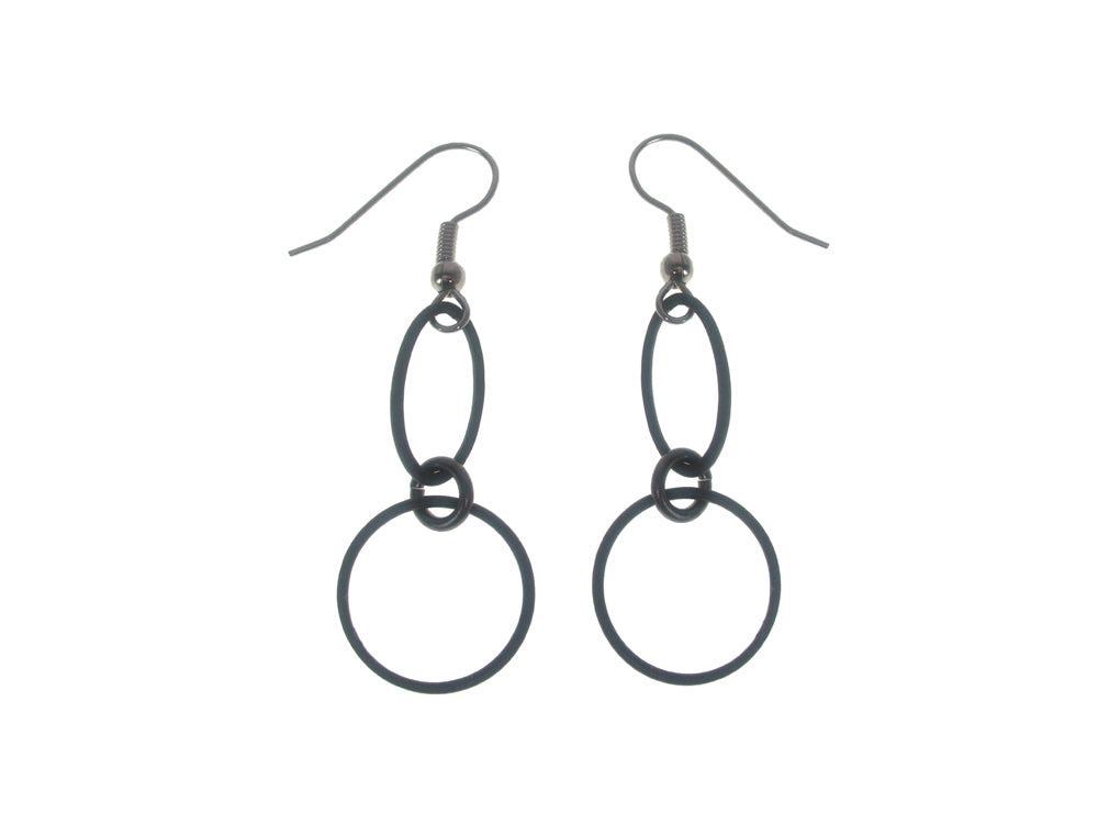 Oval and Circle Earrings | Erica Zap Designs