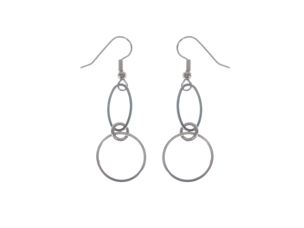 Oval and Circle Earrings | Erica Zap Designs