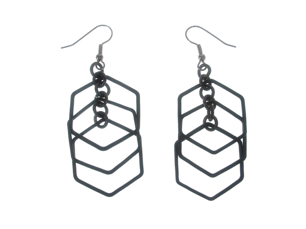 Triple Hexagon Earrings | Erica Zap Designs