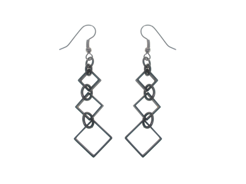 Graduated Squares Drop Earrings | Erica Zap Designs