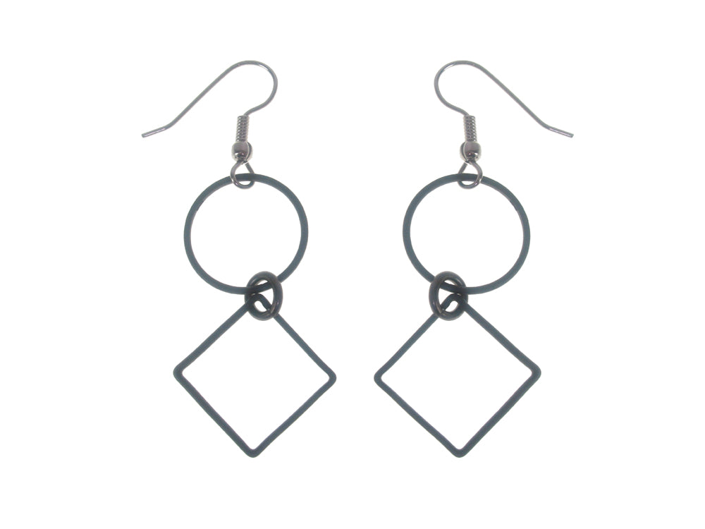 Circle and Square Earrings | Erica Zap Designs