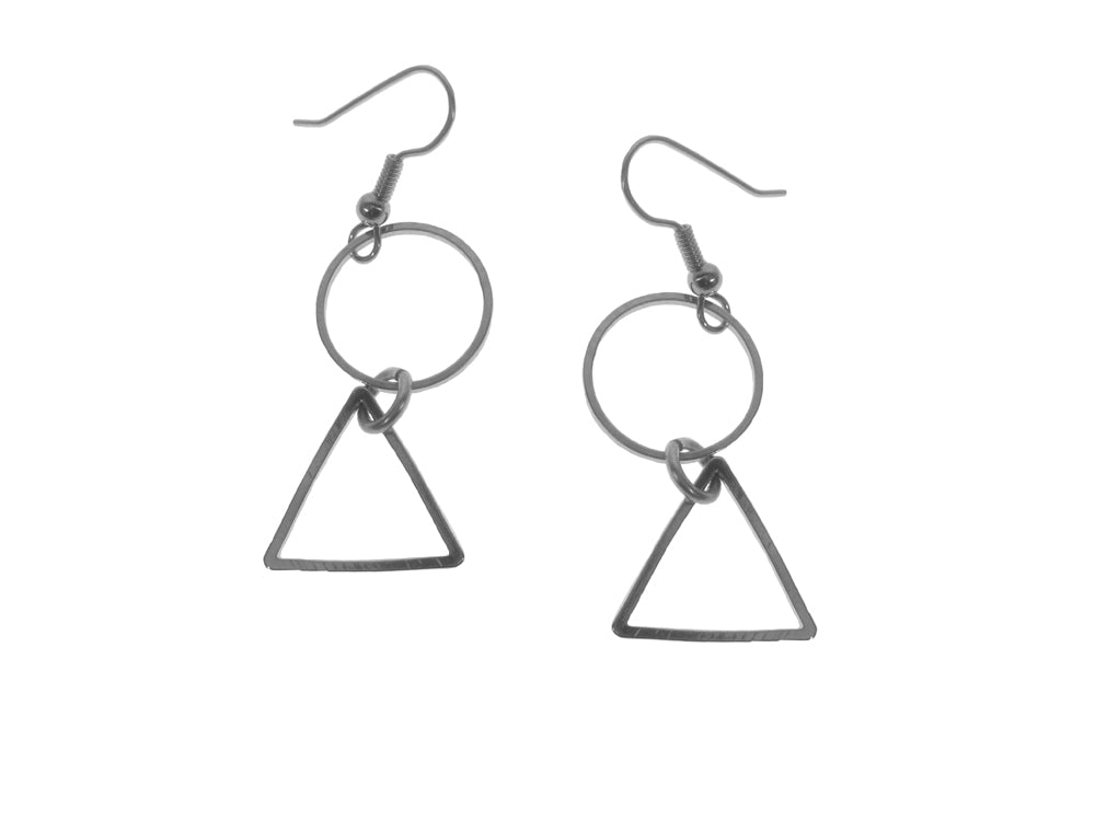 Circle and Triangle Earrings | Erica Zap Designs