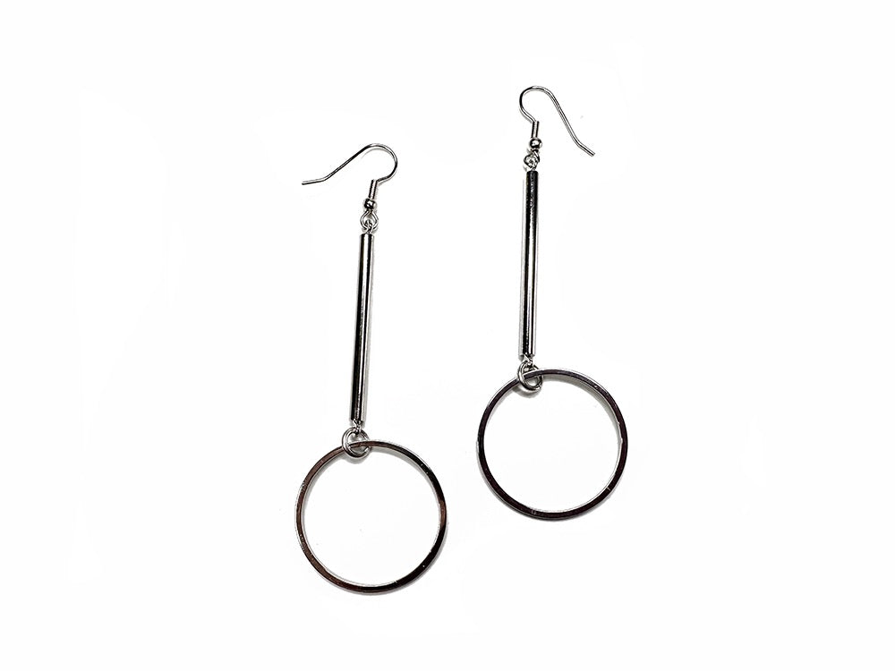Large Drop Circle Earrings | Erica Zap Designs