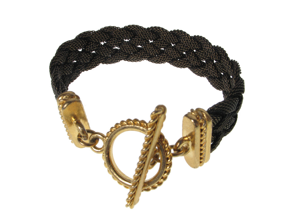 Braided Mesh Bracelet Toggle Clasp | Erica Zap Designs