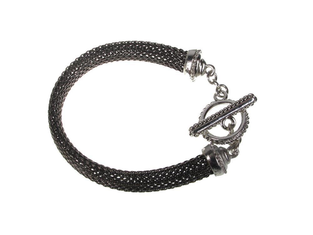 2-Tone Toggle  Mesh Bracelet | Erica Zap Designs