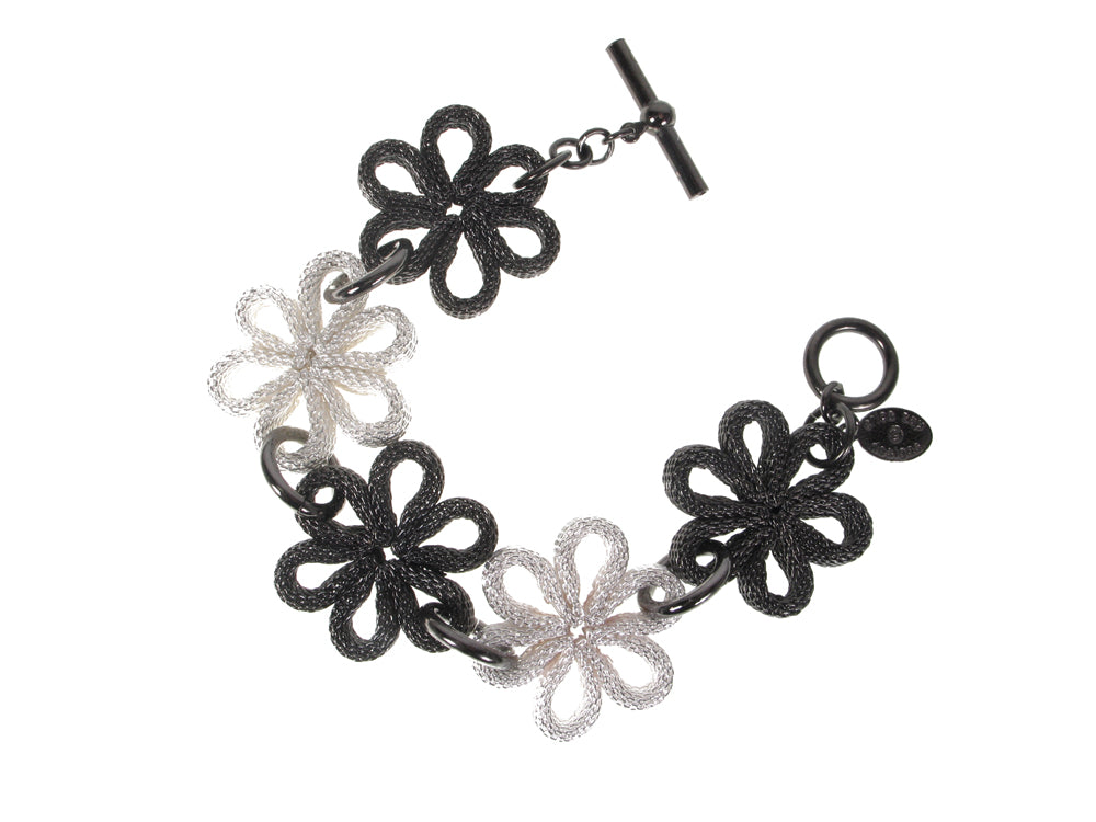 Flower Link Mesh Bracelet | Erica Zap Designs