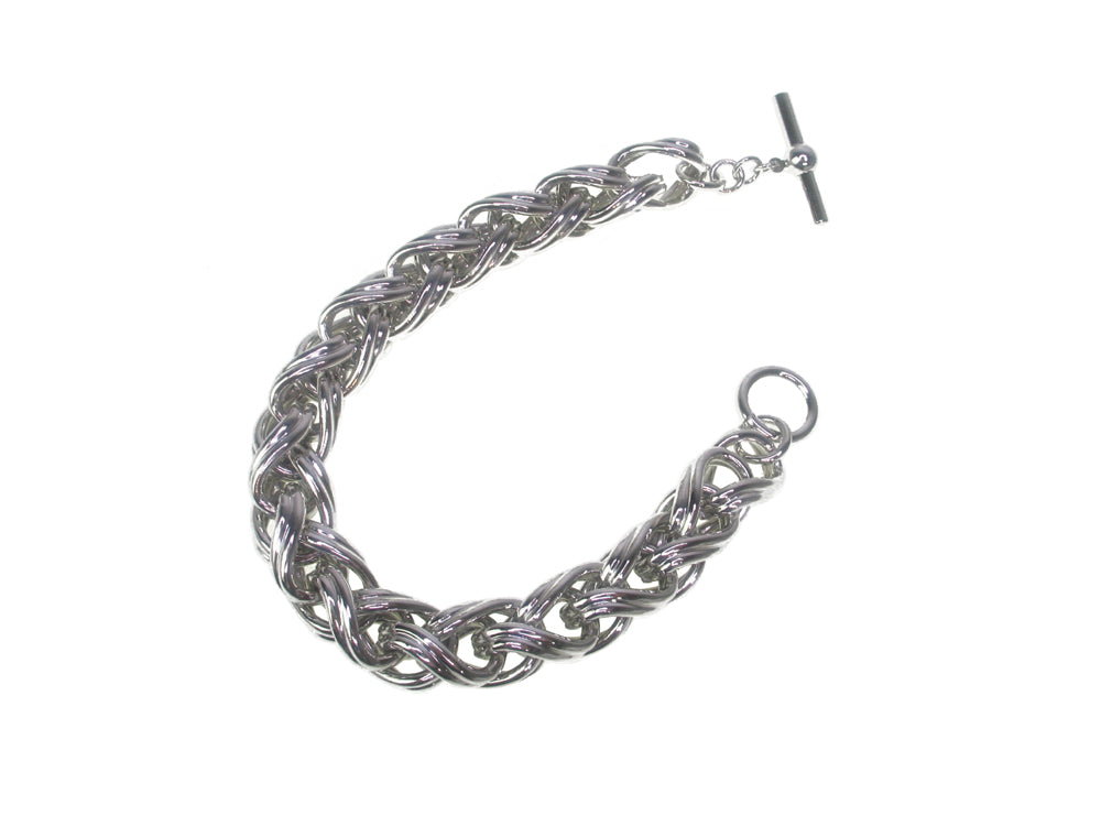 Men's Braided Link Metal Bracelet | Erica Zap Designs