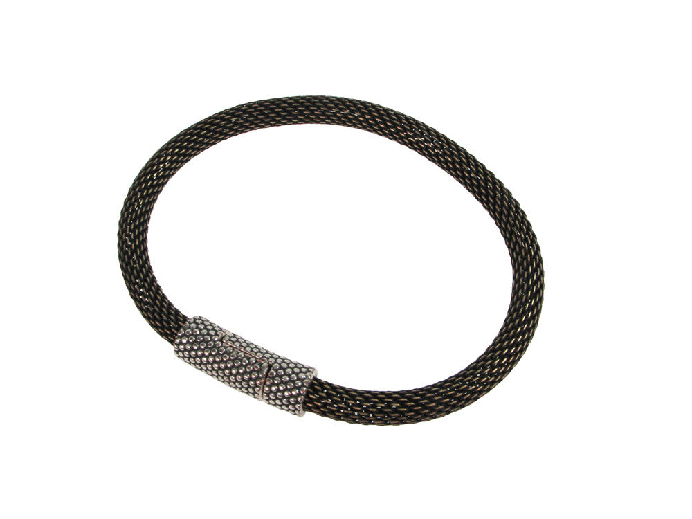 Mesh Bracelet with Textured Magnetic Clasp | Erica Zap Designs