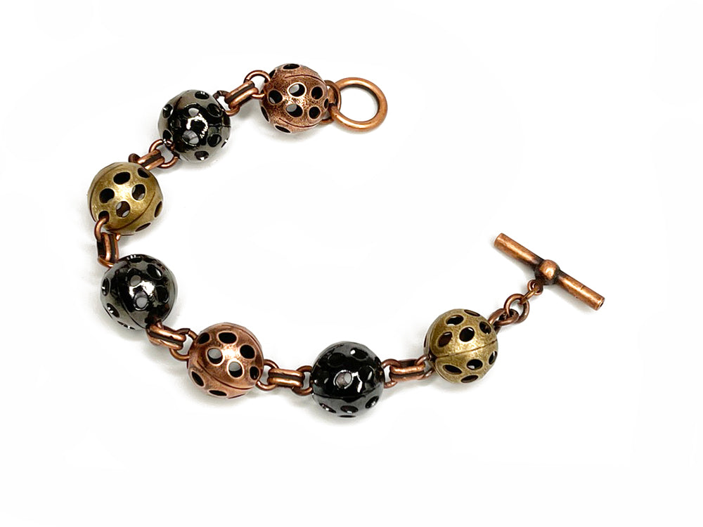 Multi Perforated Ball Bracelet | Erica Zap Designs