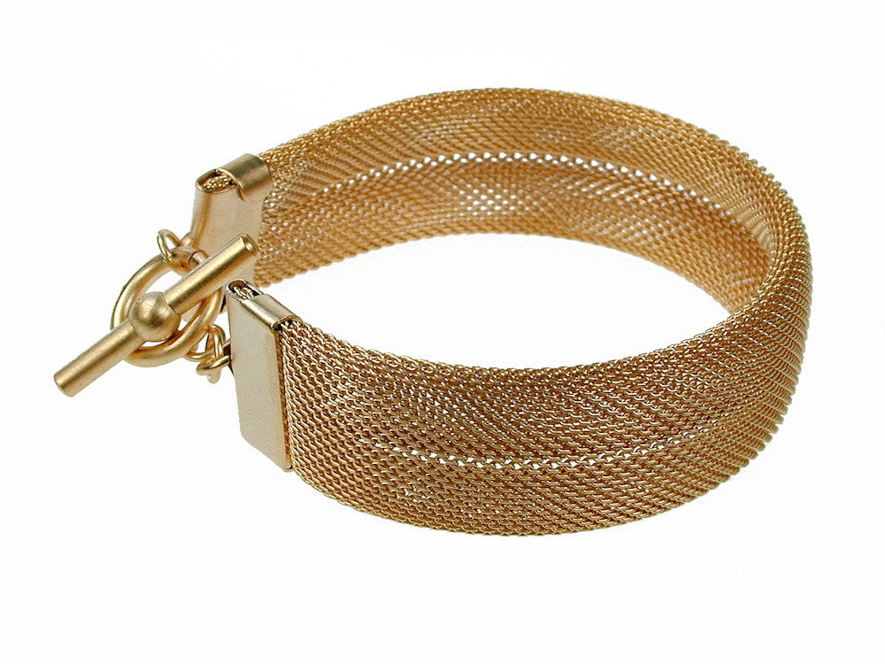 Wide Flat Mesh Bracelet | Erica Zap Designs