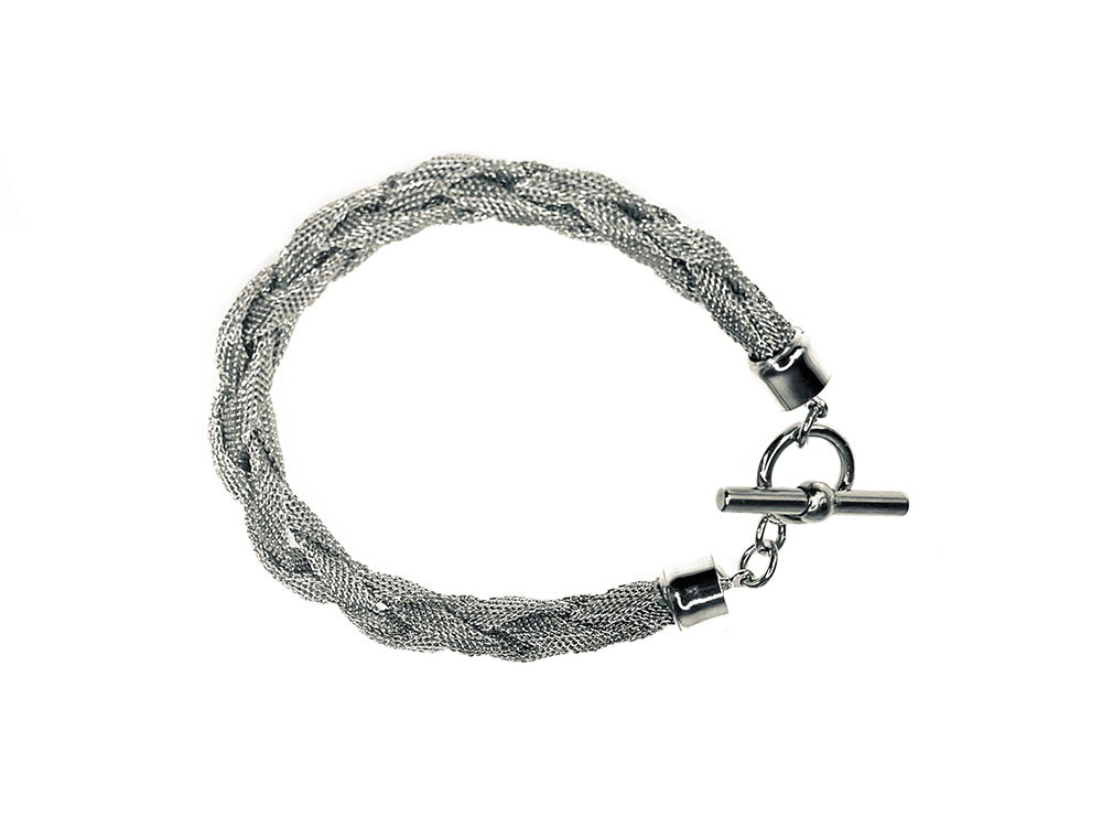 Sterling Braided Mesh Bracelet | Erica Zap Designs