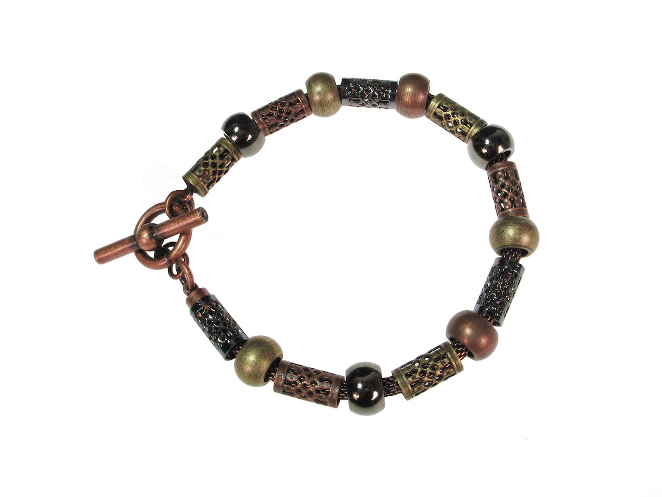 Thin Filigree Tube & Bead Mesh Bracelet | Erica Zap Designs