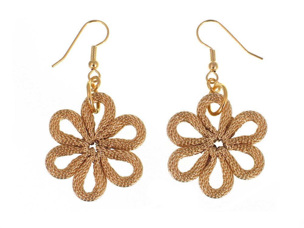 Flower Mesh Drop Earrings | Erica Zap Designs