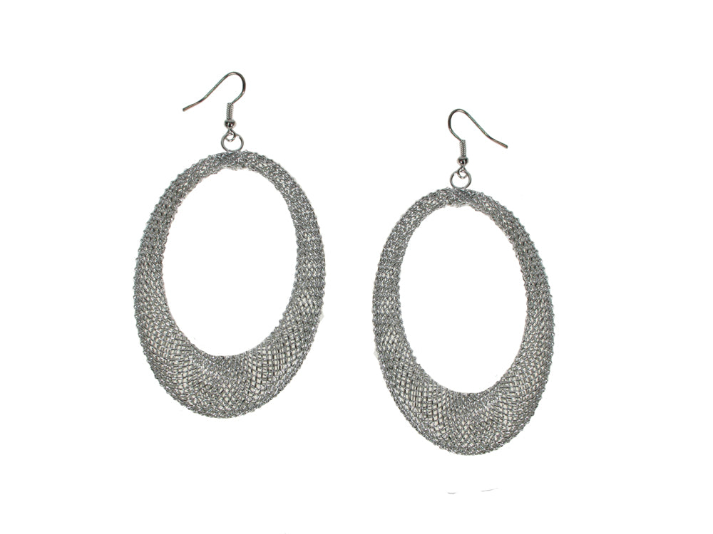 Large Oval Mesh Earrings | Erica Zap Designs