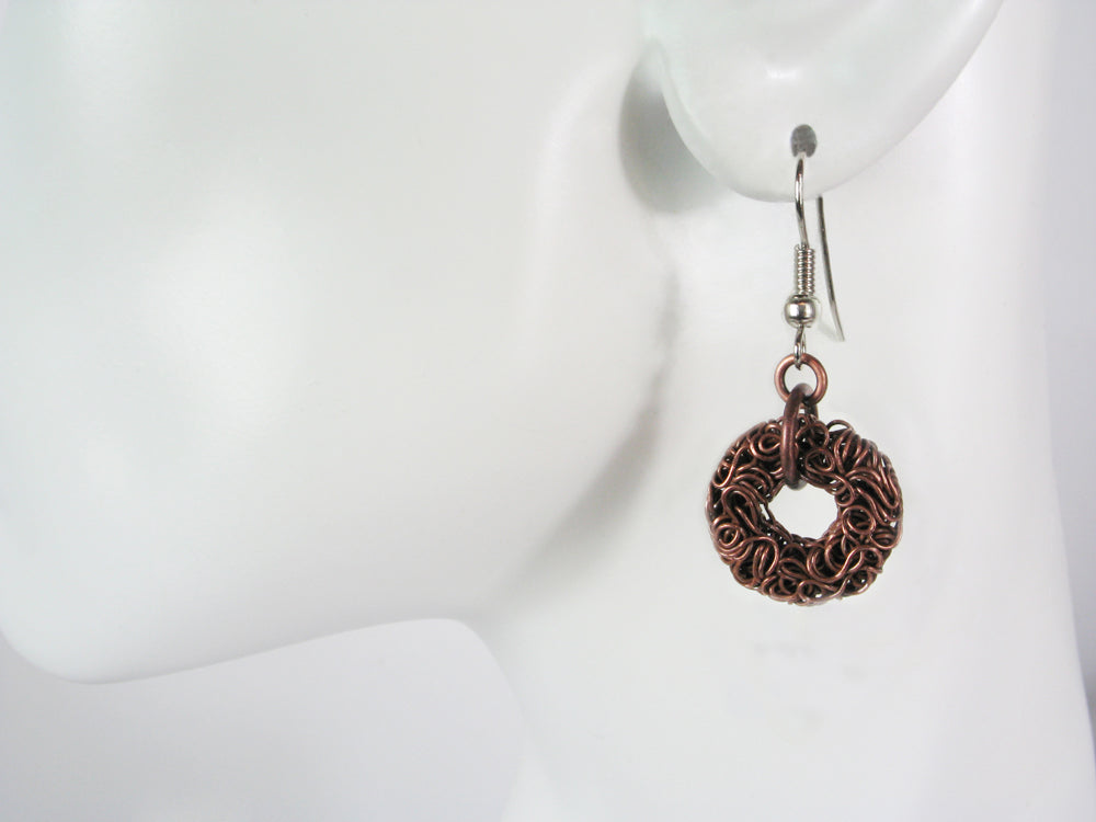 Wrapped Wire Drop Earrings | Erica Zap Designs