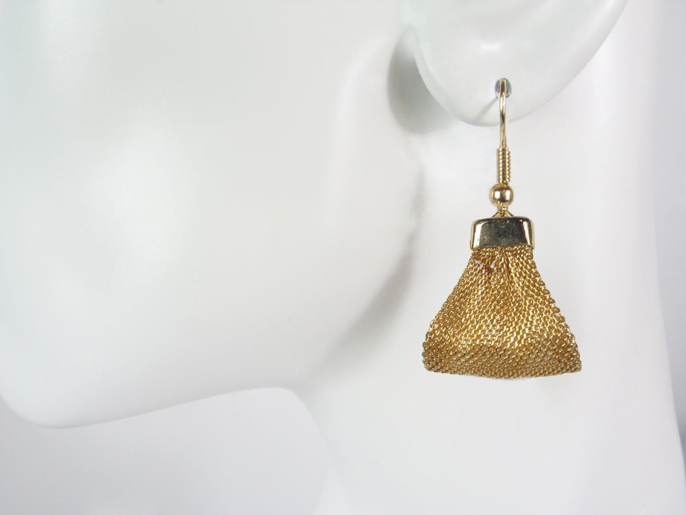 Mesh Triangle Drop Earrings | Erica Zap Designs