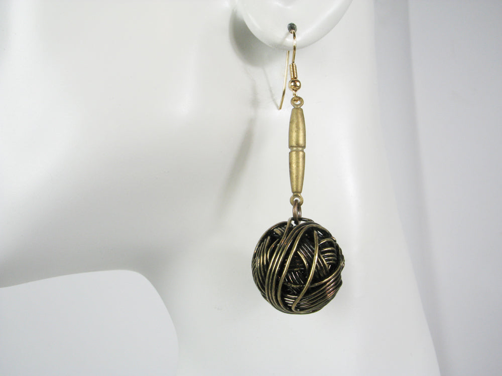 Wrapped Ball Drop Earrings | Erica Zap Designs