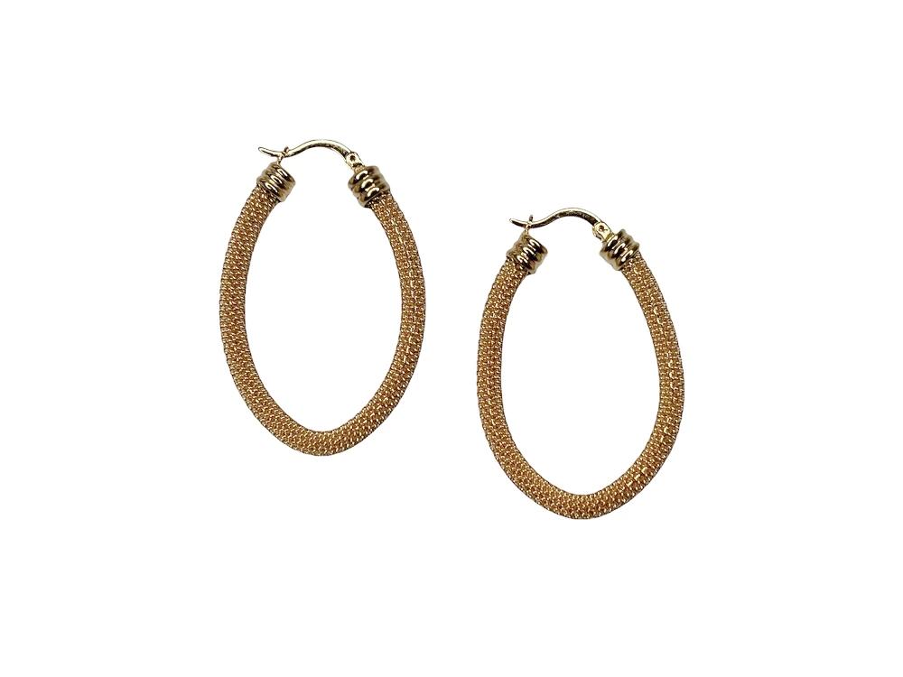 Oval Hoop Mesh Earring | Erica Zap Designs