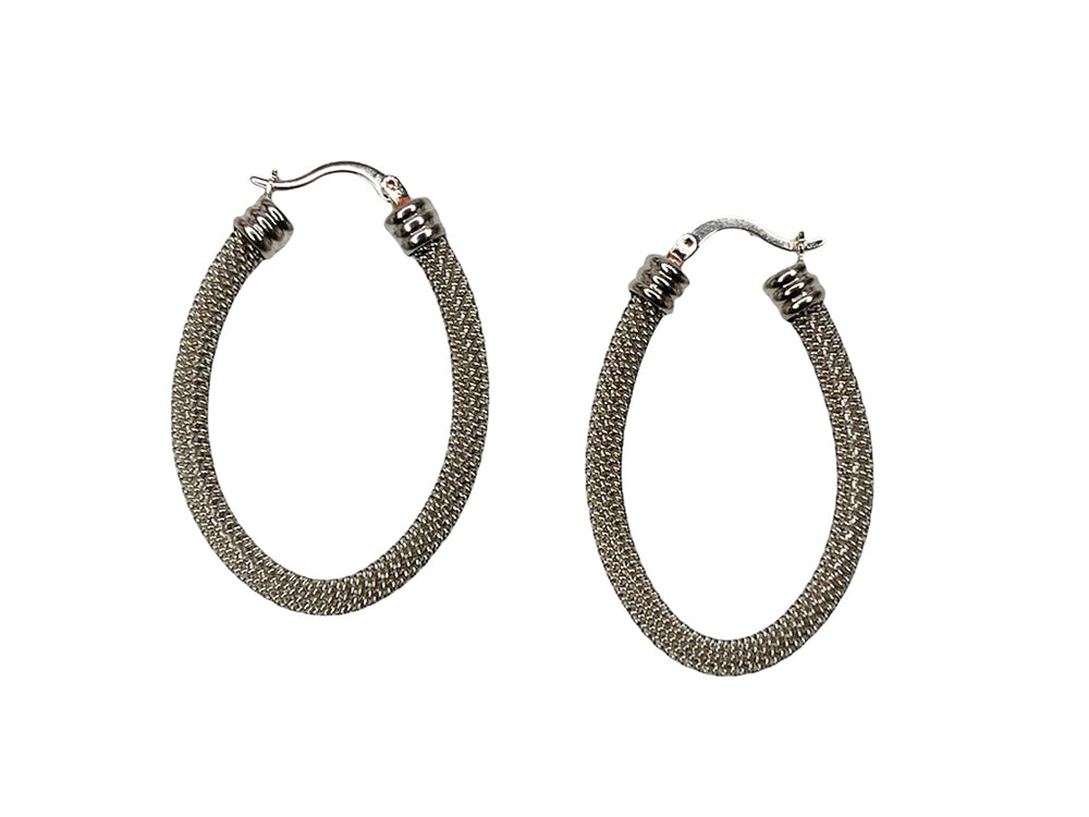 Oval Hoop Mesh Earring | Erica Zap Designs
