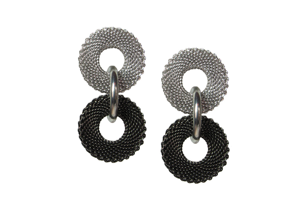 Double Ring Mesh Earrings | Erica Zap Designs